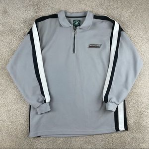 Beverly Hills polo club gray quarter zip up fleece